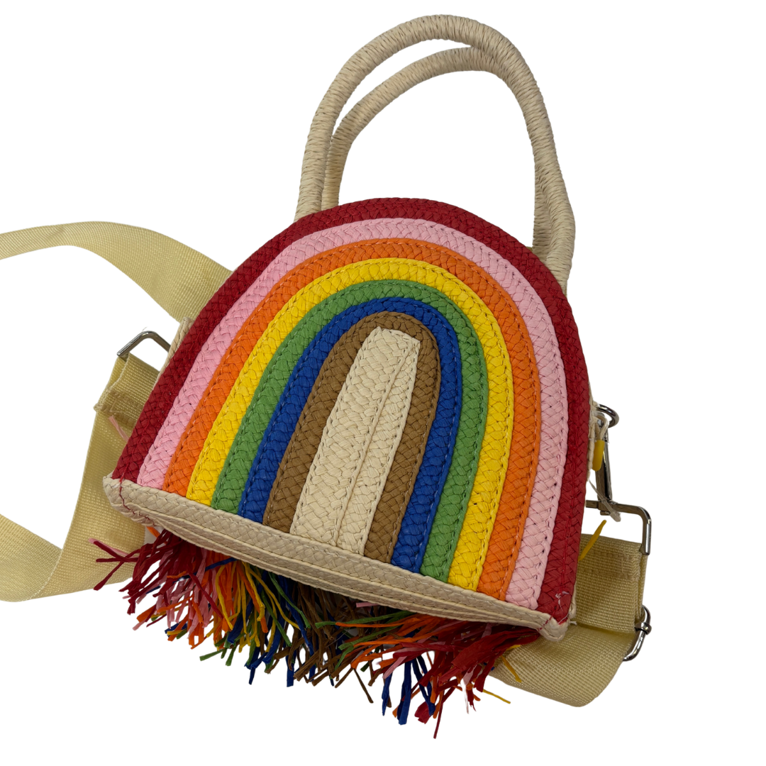 Target Take Pride Rainbow Raffia Handbag NWT