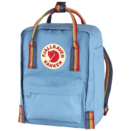 Fjällräven Kånken Blue and Rainbow Mini Backpack