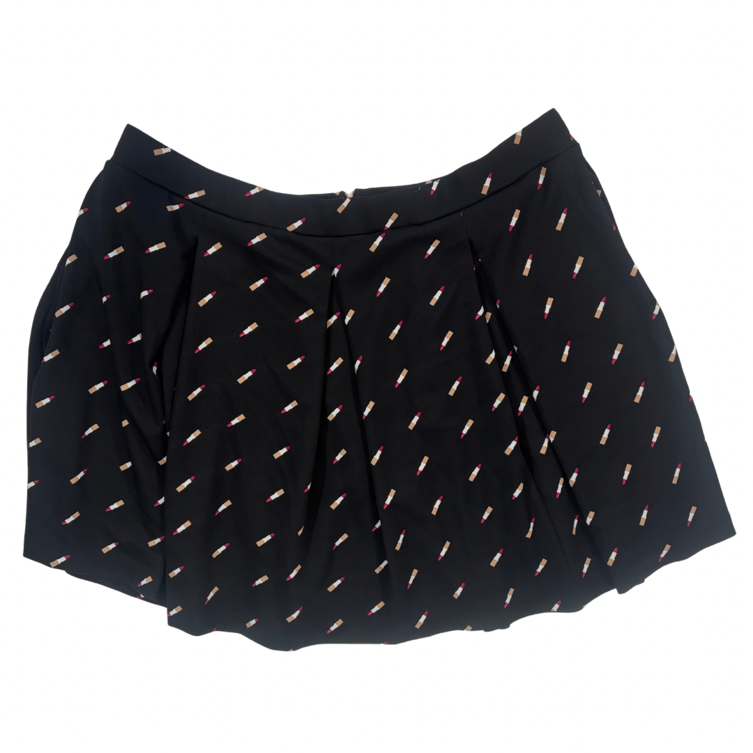 Lipstick Print Circle Skirt