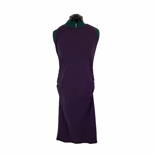 Purple Sleeveless Midi Bodycon Dress
