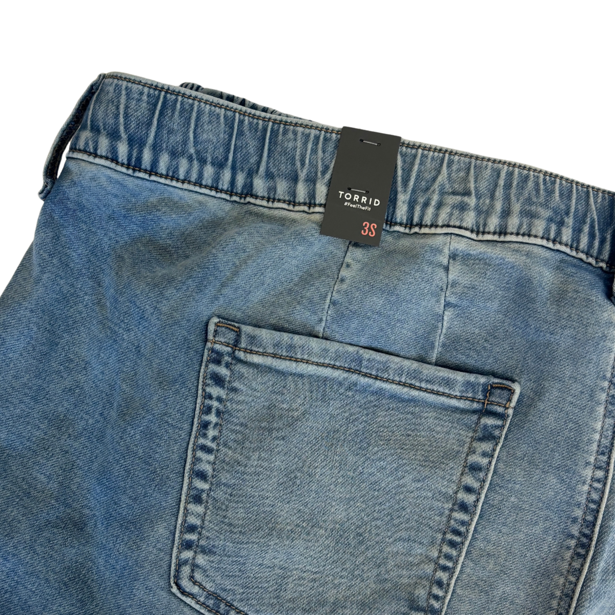 Torrid Lightwash Drawstring Denim Joggers NWT