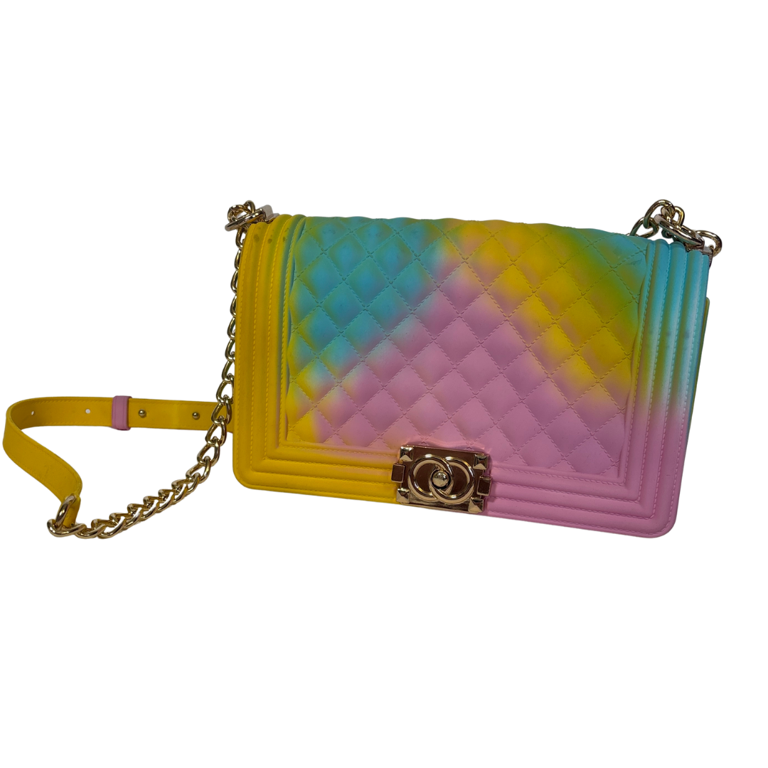Quilted Rainbow Ombre Jelly Bag