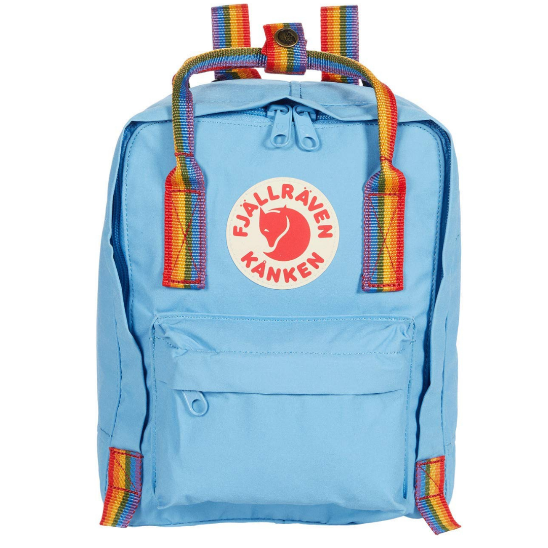 Fjällräven Kånken Blue and Rainbow Mini Backpack