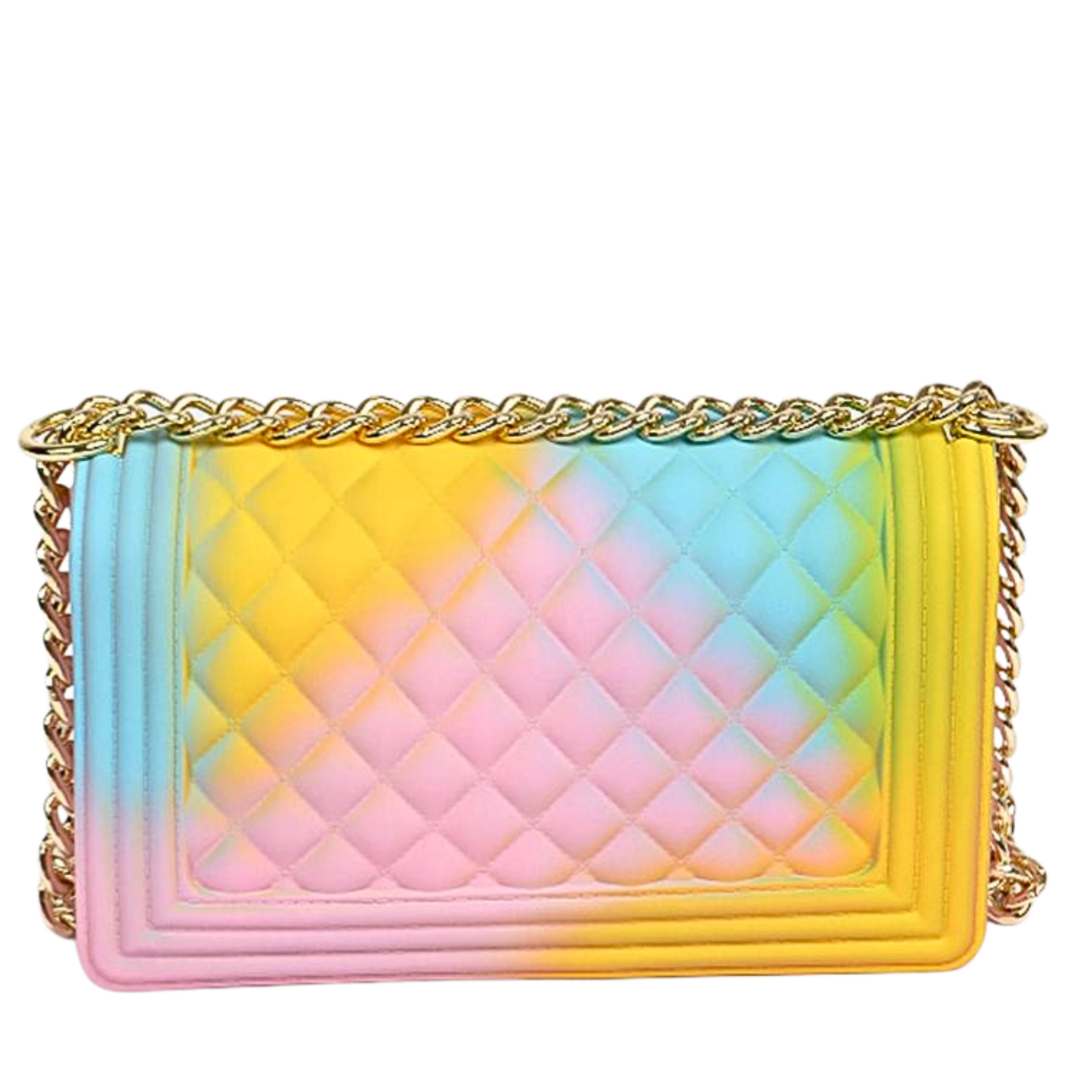 Quilted Rainbow Ombre Jelly Bag