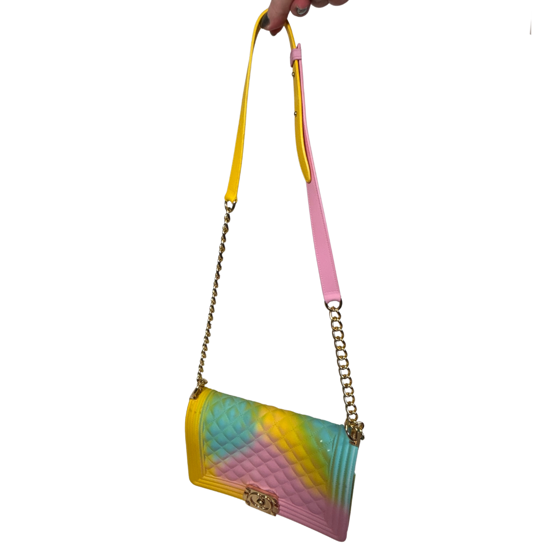 Quilted Rainbow Ombre Jelly Bag