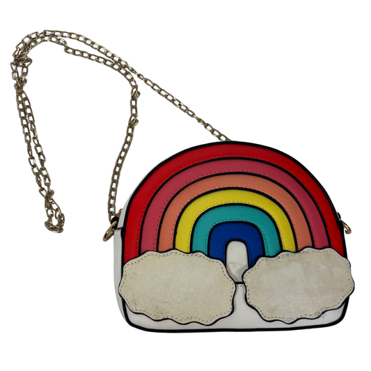 White and Rainbow Crossbody Bag