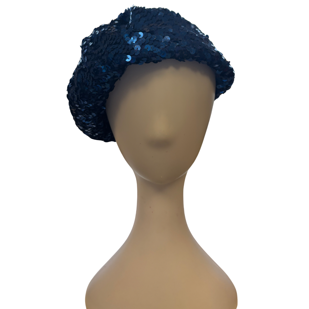 Vintage Blue Seqiun Beret