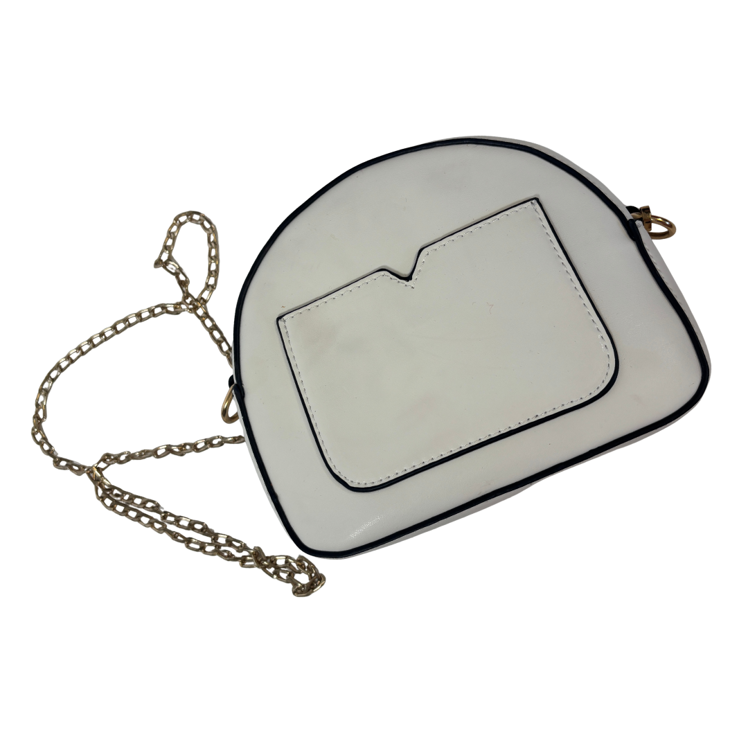 White and Rainbow Crossbody Bag