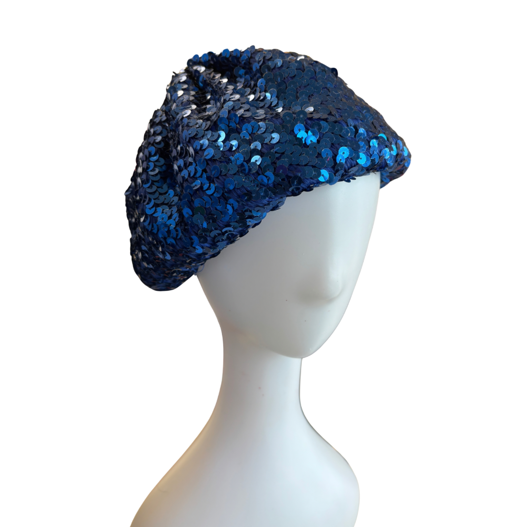Vintage Blue Seqiun Beret