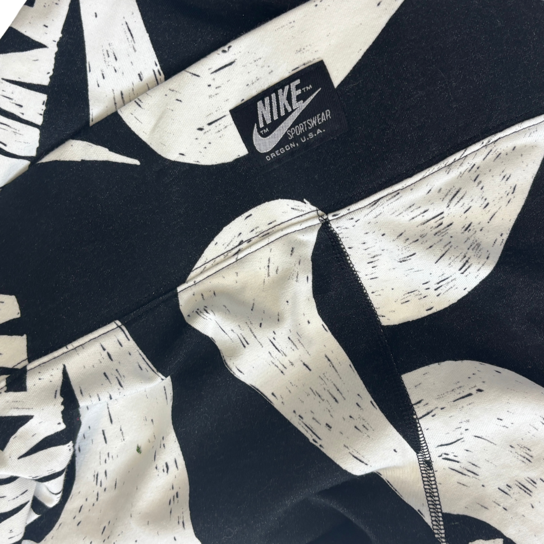 Nike Black and White Scribble Logo Leggings NWT