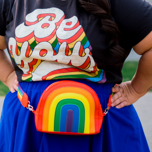 Tipsy Elves Rainbow Crossbody Bag