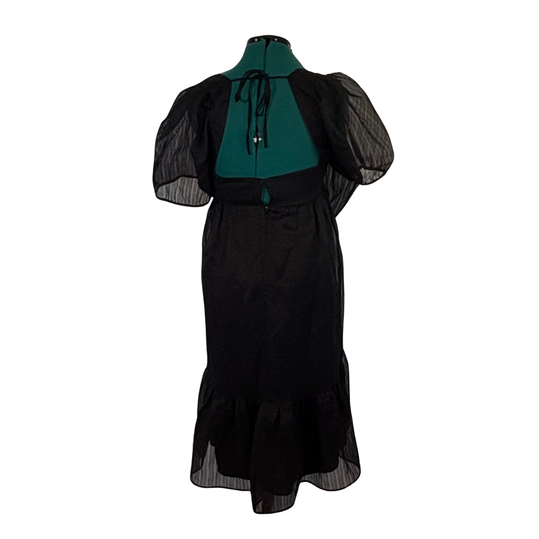 Lulu’s Black Puff Dress