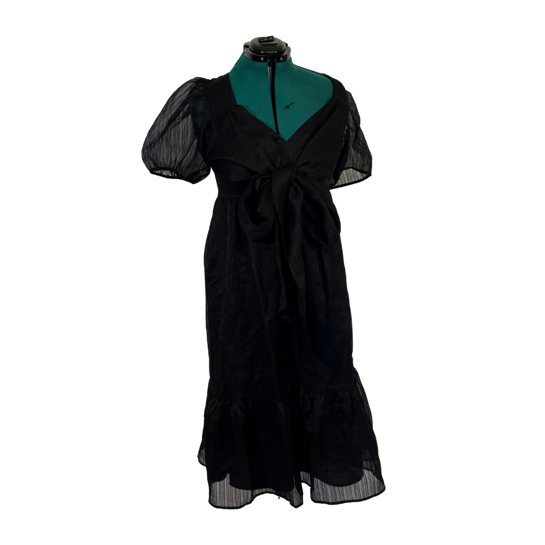 Lulu’s Black Puff Dress