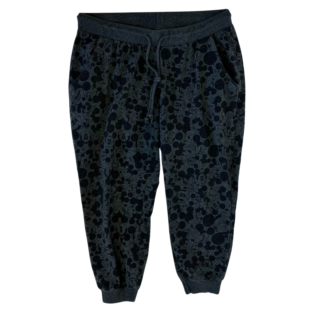 Grey Mickey Mouse Print Joggers