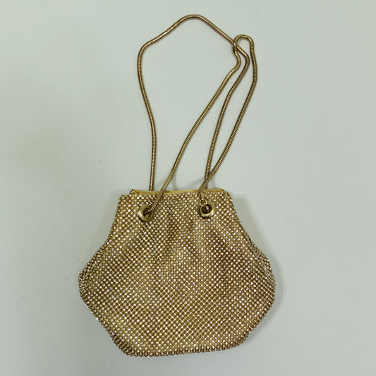 Small Gold Rhinestone Bucket Bag